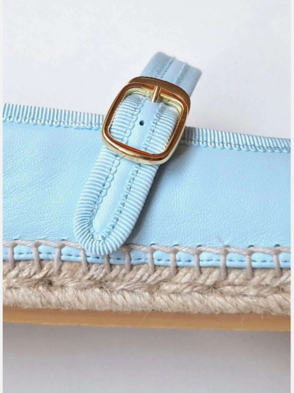 NOT FOR SALE: CHANEL 26S Lambskin Mary Jane Light Blue Espadrilles 2026 - Picture 6 of 11